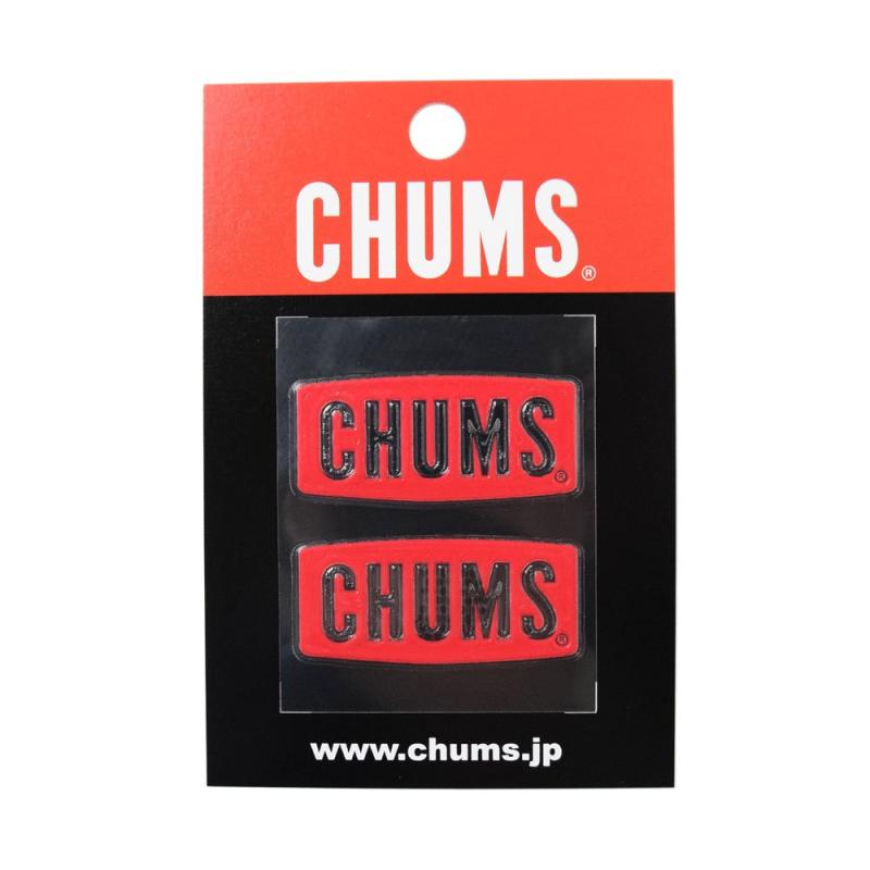 チャムス chums ステッカー Logo Emboss Sticker Red R001 ch62-1125-Red