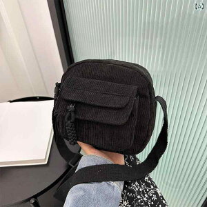 シンプルでおしゃれな色ストライプ生地が掛かった.ギャザートップスの境を越えたショルダーバッグ。女子校風.キャンパスの装いに♪x3
