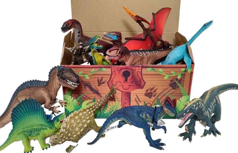 シュライヒ 恐竜 フィギュア 8点 セット 詰め合わせ Dinosaurs ダイナソー schleich 宝箱 誕生日 プレゼント イベント（ぴきしぇも オリジナル） アドベンチャー