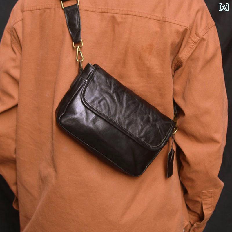 軽い ビジネスリュック 持ち運びラク 軽量バッグ 通勤 軽量バッグ 軽い ビジネスリュック 持ち運びラク 軽量バッグ 通勤 軽量バッグ 第一層 牛革 メンズ チェスト バッグ 革 ショルダーバッグ ビジネス カジュアル クロス ボディバッグ ウエスト バ