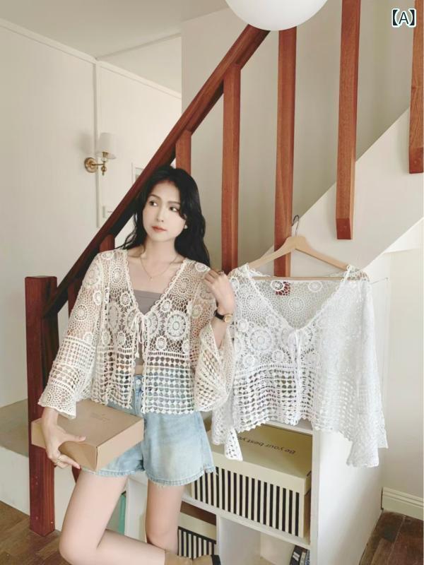 &quot冷感 レディースニット 薄手 サマーカーデ 夏用羽織 UVケア &quot &ampquot冷感 レディースニット..