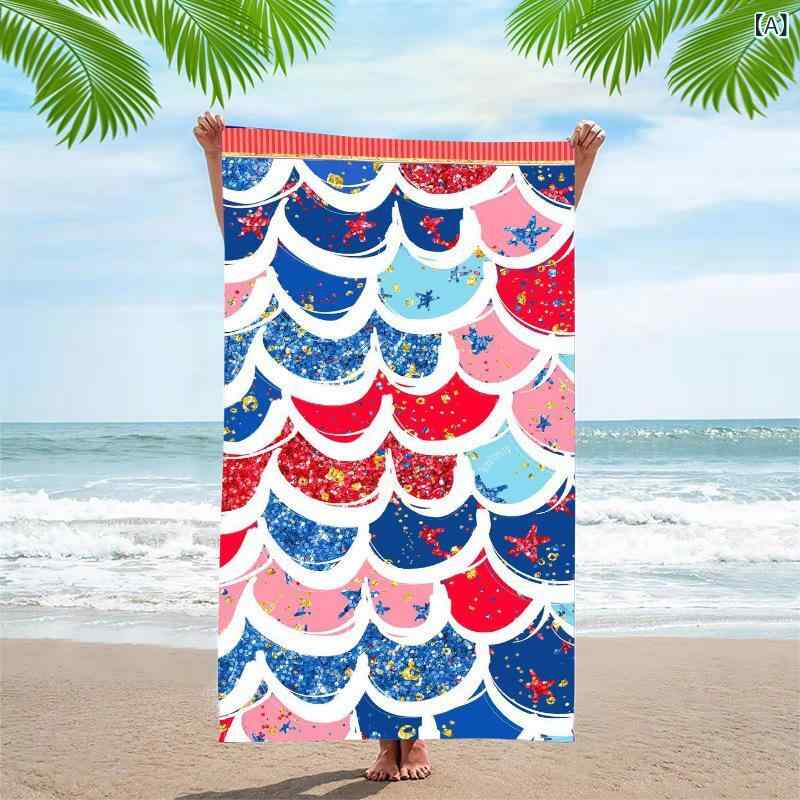 ビーチタオル 大判 タオル ビーチマット バスタオル ソファ ブランケット ラグ マルチカバー おしゃれ ..