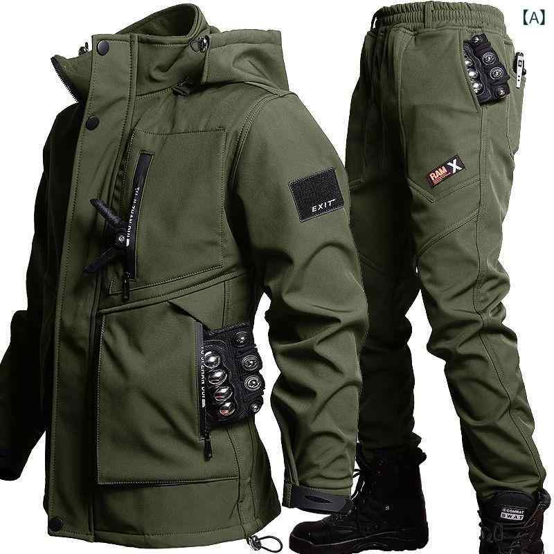 タクティカル アウター　作業用 ジャケット　多機能 メンズ タクティカルジャケット メンズ 作業服 作業着 冬 突撃 服の 作業着の 迷彩 服の ジャケット 外の スーツ スーツ 戦術は メンズ 軍 旅の 綿の 服の 労働 保護 服を プラス します。