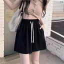 レディース ショートパンツ ハーフパンツ ボトムス デニム 短パン ストレッチ ルームウエア キャンプ アウトドア おしゃれ スポーツ カジュアルショーツ レディース 夏 韓国新 スタイル ハイウエスト ミッド パンツ 学生 ランニング 5点 パンツ