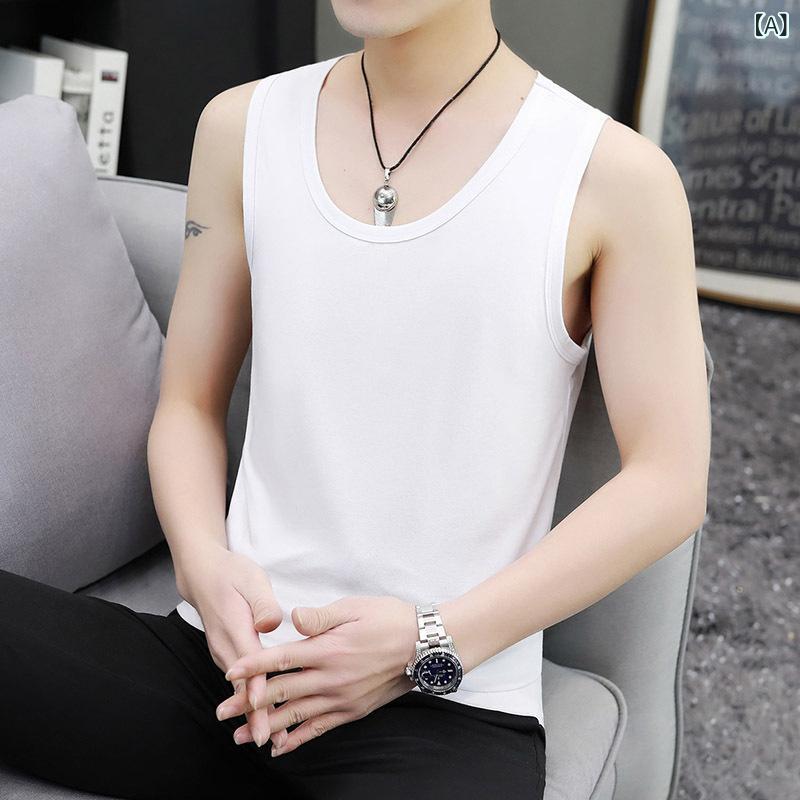 吸湿速乾 冷感 涼しい 薄手 スポーツ ストレッチ スポーツ タイトな ベスト 男性 ノースリーブ 速乾 服 フィットネス ランニング トレーニング 圧縮 ベスト バスケットボール 吸汗 弾力 カン スト