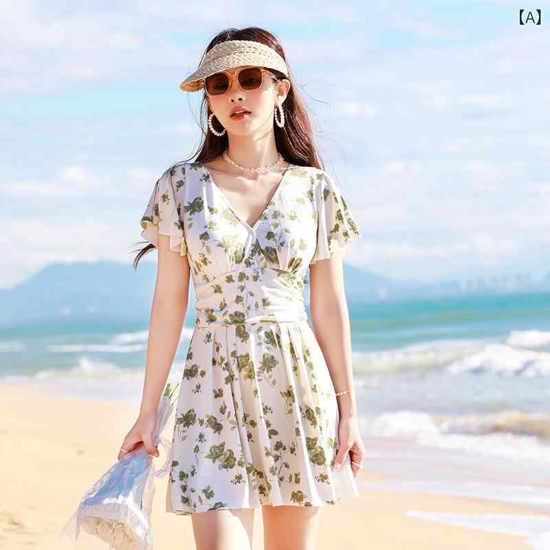 水着 レディース 体型カバー ワンピース 式 i 水着 女性 夏 清新 欲 風 修身 痩せ 新型 温泉 水着 り