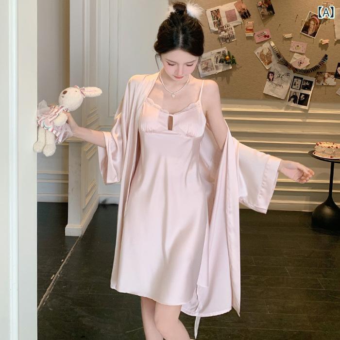 "シルク風 パジャマ つるつる ルームウェア ナイトウェア レディース " &ampquotシルク風 パジャマ つるつる ルームウェア ナイトウェア レディース &ampquot セクシー パジャマ 女性 2025 新型 春夏 雪 氷 シルク ストラップ パジャ