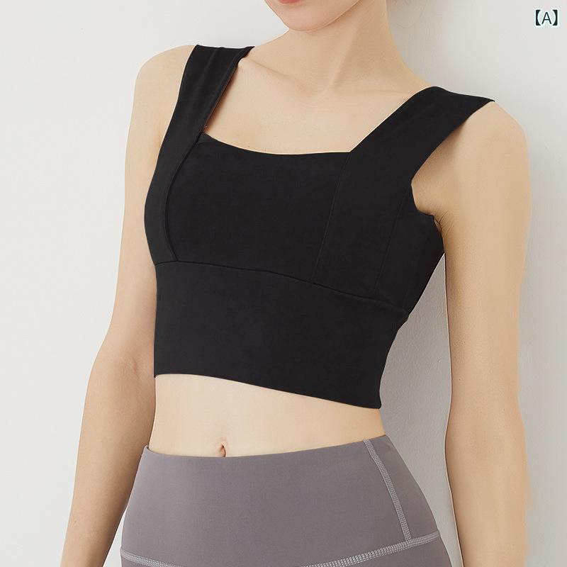 吸湿速乾 冷感 涼しい 薄手 スポーツ ストレッチ 夏の 新型中 強度 美 背 運動 下着 垂れ下がる のを 防ぐに ブラジャーを 着る ことが できます。