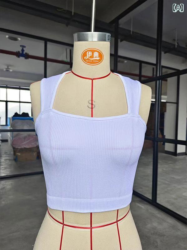 吸湿速乾 冷感 涼しい 薄手 スポーツ ストレッチ 夏の 新型 スポーツ ヨガ u型 ベスト 女性は 肩を 広げて 美 背 フィットネス 上着の ストラップ ヨガ 服を 着ます。