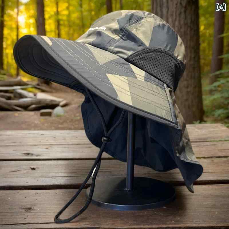 スカーフ付き帽子 レディース おしゃれ 帽子 日よけ対策 帽子 スカーフ付き帽子 レディース おしゃれ 帽子 日よけ対策 帽子 夏の つば 広の 日焼け防止の 日よけの 帽子の 男女の 迷彩の 屋外の 登山 帽の 日よけの 帽子の 紫外線 防止の 保護の