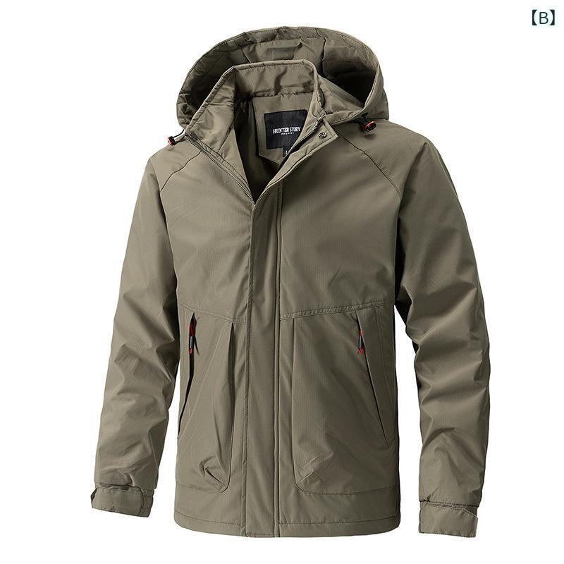 薄手 夏ジャケット 涼感 カジュアル サマーアウター の ジャケット 男性 春秋 タイプの アウトドア カジュアル フード付きの 登山 服の り コートの シンプル 男性 服x2