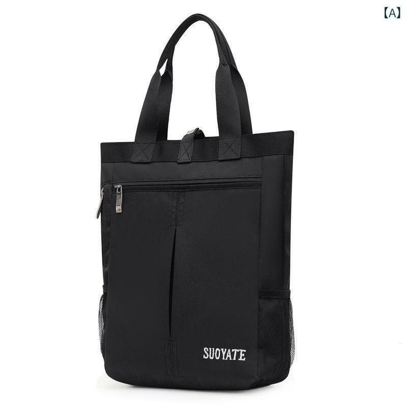 ブリーフケース ビジネスバック メンズバッグ ナイロン ハンドバッグ メンズ キャンバス ビジネス バッグ大容量 カジュアル 縦型な メンズ ハンドバッグ 布 バッグ(4)