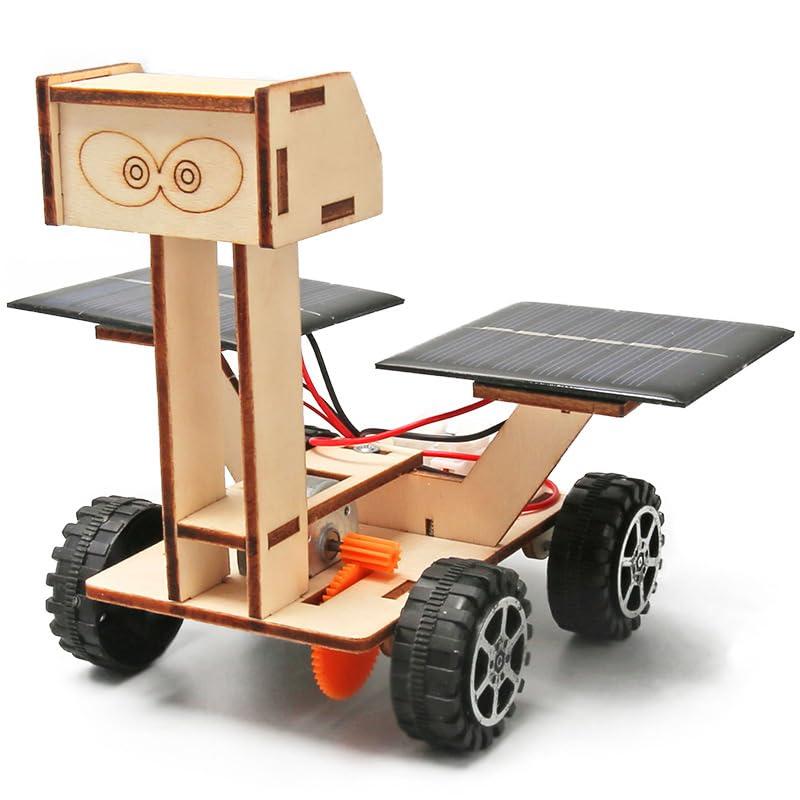 MMIAOO 月面探査車 おもちゃ DIY 月面車 太陽光発電 実験 模型 木製おもちゃ 物理学 知育玩具 学生 科学 小学生 中学生 理科 自由研究 実験 実験キット 知育玩具 創造性と想像力を育む玩具親子