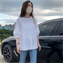 ブラウス レディース 夏 半袖 ブラウス トップス 無地 前開き 無地 カットソー シンプル Tシャツ カジュアル 体型カバー きれいめ 通勤 OL オフィス 通勤 ゆったり 黒シャツ 白シャツ おしゃれ 女性用 白 シャツ な ベビー ドール シャツ