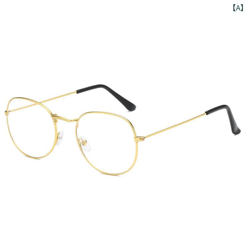 【上品なスクエアで知的な美人顔】ビジネス オフィスコーデ リモートワーク レディース 3447と アメリカ ファッション フラット ミラー レトロ パターンエッジ ラウンド 抗 青色 光 メガネは 近視 メガネと 組み合わせる ことが できますx2