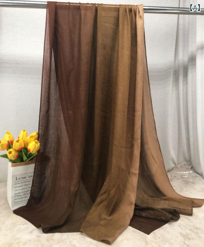 スカーフ付き帽子 レディース おしゃれ 帽子 日よけ対策 帽子 スカーフ付き帽子 レディース おしゃれ 帽子 日よけ対策 帽子 のの 薄手 材料の 手 描きの グラデーション 色の 人の 綿の 長い タオルの 通気性の マフラーの スカーフの レディース