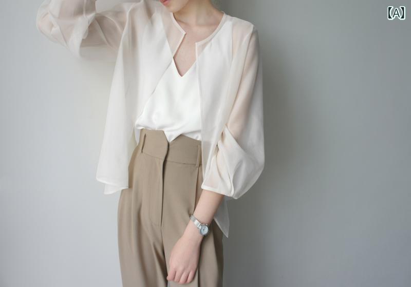 &quotレディース ラッシュガード 水陸両用 ウェア 紫外線対策 水着 &quot &ampquotレディース ラッシュガード 水陸両用 ウェア 紫外線対策 水着 &ampquot 洋 気 氷 糸 雪 紡 織 日焼け防止 カーディガンの 上着 女性 夏の 新型 サスペンダー