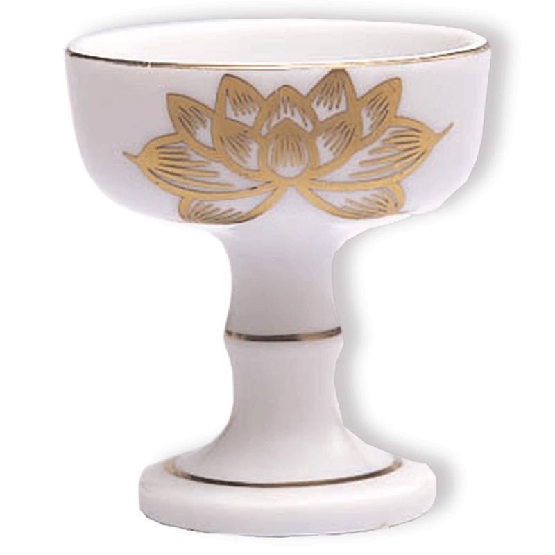 楽天新風堂日本香堂（Nippon Kodo） 仏器 陶器（白磁） 5.4cm×5.6cm×6.5cm
