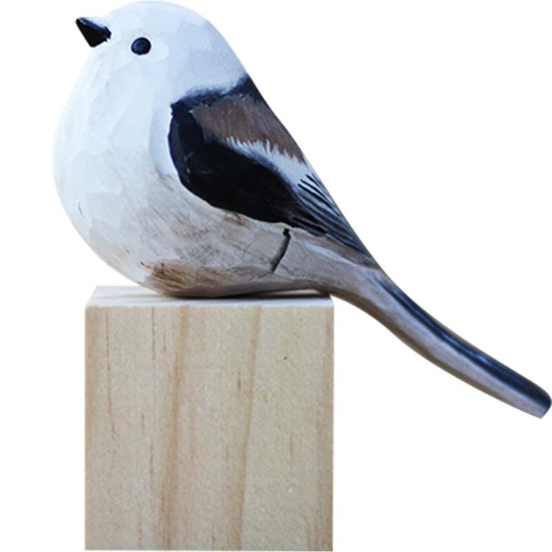 HIGHAWK鳥 バード 木製 飾り 玄関先 置物 動物 かわいい 木彫り おもちゃ プレゼント 子供 立体 装飾品 愛鳥家 インテリア