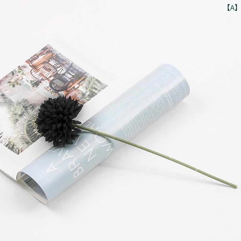 造花 インテリア ブーケ 花束 フェイクフラワー アーティフィシャルフラワー 蒲公英 チューリップ 結婚式 DIY パーティー 撮影 美術館 ホーム 庭園 キッチン オフィス 喫 パーティー 部屋 飾り 人工植物 観賞植物 一本の 球 菊 卓球 x2