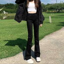 スキニーデニム パンツ レディース ジーンズ アンクル丈 デニム スキニーデニム スキニーパンツ スキニージーンズ レディース 黒の ブーツ カット ジーンズ 2025 春秋 弾性 スリム ベルボトム パンツ ハイウエスト 小さめ フレアパンツ