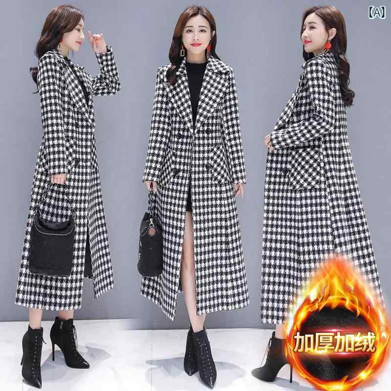 ショート丈 パーカー 羽織り用 アウター 春アウター ショート丈 パーカー 羽織り用 アウター 春アウター 秋冬 格子の 毛は コートの レディース中で 長い ...