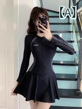 "ワンピース水着 大人かわいい 水着 レディース 一体型 " &quotワンピース水着 大人かわいい 水着 レディース 一体型 &quot レディース スカート ワンピース さわやか レディース 水着 控えめで スリム 長袖 学生 温泉 水着