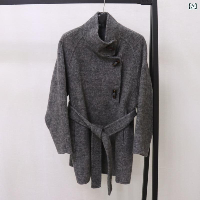 ショート丈 パーカー 羽織り用 アウター 春アウター ショート丈 パーカー 羽織り用 アウター 春アウター 新型 春秋 厚手 立 襟 高級 両面 ラシャ コート...