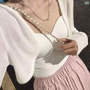 "冷感 レディースニット 薄手 サマーカーデ 夏用羽織 UVケア " &quot冷感 レディースニット 薄手 サマーカーデ 夏用羽織 UVケア &quot 日焼け防止 ニットカーディガン レディース 薄手 チョッキ 2025 夏の ショート アウター
