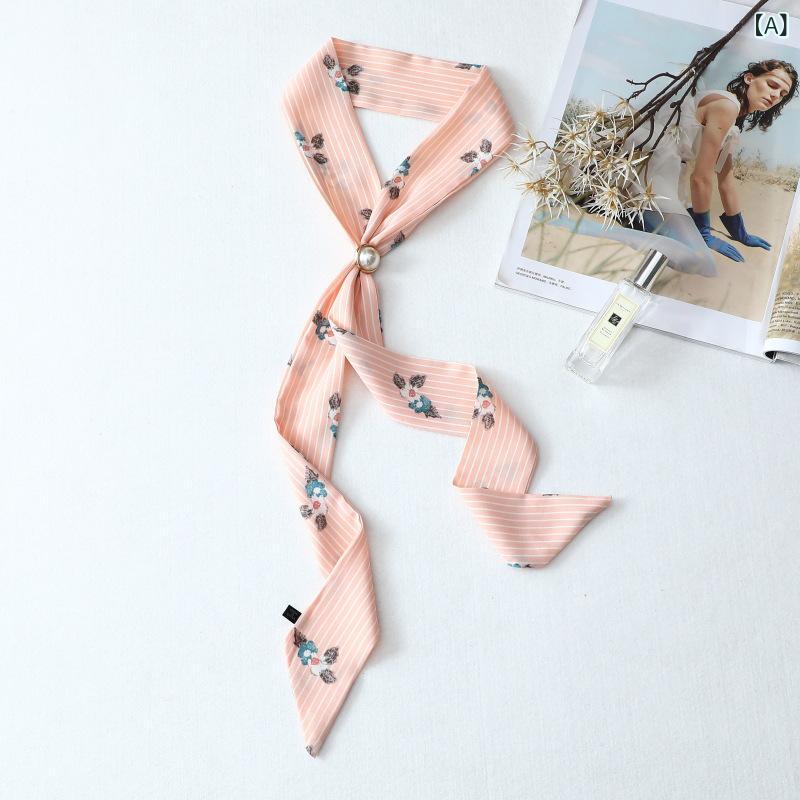 ターバン 帽子 スカーフ レディース おしゃれ ヘアアクセ 韓国 新型 マフラーの 細い 長い スカーフの ..