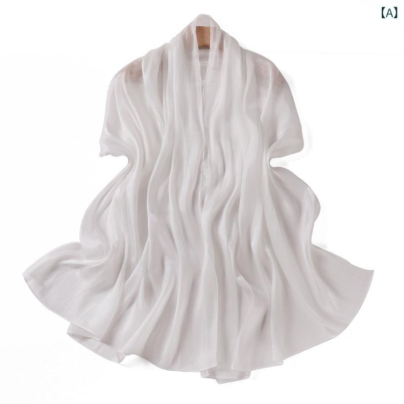 ターバン 帽子 スカーフ レディース おしゃれ ヘアアクセ 海 島 糸 順 シワ サテン スカーフ フラッシ..