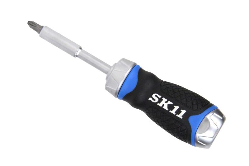 SK11 ビット差替式ラチェットドライバー SRD-710 本締め可能 ビット内蔵式