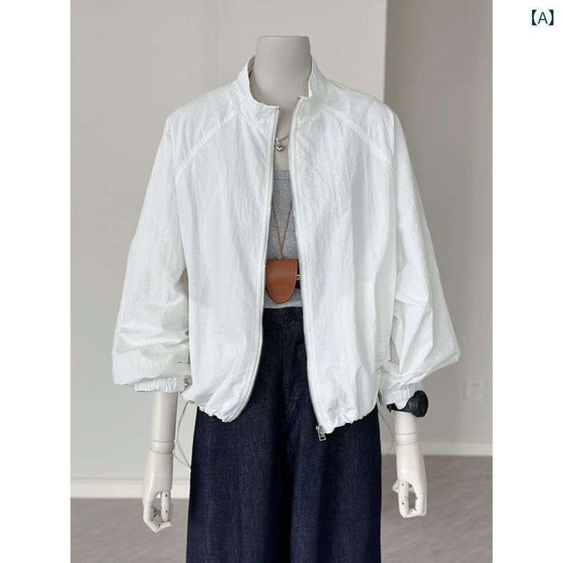 &quotUVカット ジャケット ひんやり アウター 薄手 涼しい上着 &quot &ampquotUVカット ジャケット ひんやり アウター 薄手 涼しい上着 &ampquot 韓国 日焼け防止 服の レディース 薄手 タイプの 起爆 コートの カジュアル 突撃 服の 春夏