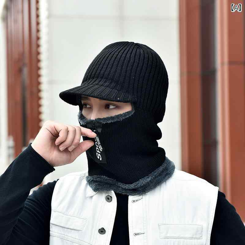 スカーフ付き帽子 レディース おしゃれ 帽子 日よけ対策 帽子 スカーフ付き帽子 レディース おしゃれ 帽子 日よけ対策 帽子 帽子 男 冬 ベルベット ウール 帽子 冬 保温 防風 帽子 マフラー 一体 ファスナー ニット 帽子x2