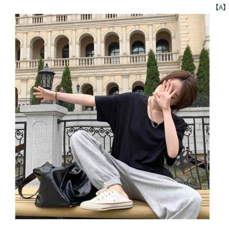 "セットアップ 水着 上下セット ラッシュガード 日焼け対策 レディース " &ampquotセットアップ 水着 上下セット ラッシュガード 日焼け対策 レディース &ampquot ゆったり な 半袖の グレーの t シャツ レディース 大きい U 襟の 底の