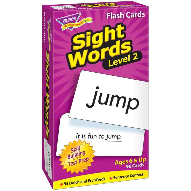 Trend Enterprises トレンド 英単語 フラッシュカード 目で見て学ぶことば レベル2 Trend Flash Cards Sight Words Level 2 T-53018