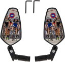 Etermeta 自転車バックミラー 二個セット 16-22mmハンドル適用 360°調整可能 サイクリングミラー バーエンドミラー 自転車ツール 広視野 マウ...