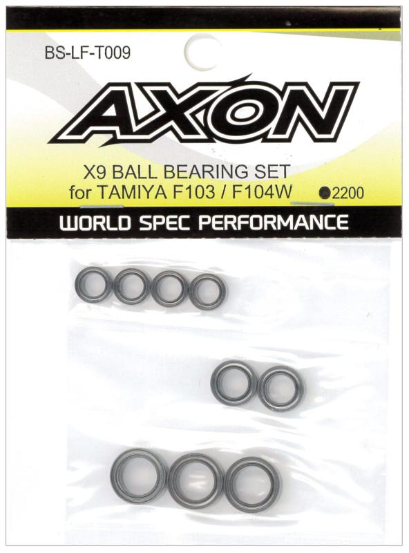 AXON X9 BALL BEARING SET for F103 / F104W BS-LF-T009