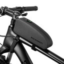 ROCKBROS(ロックブロス)トップチューブバッグ 自転車 防水 簡単装着 フレームバッグ 小物入れケース ロードバイク 膝に当たらないデザイン 長財布 スマ...