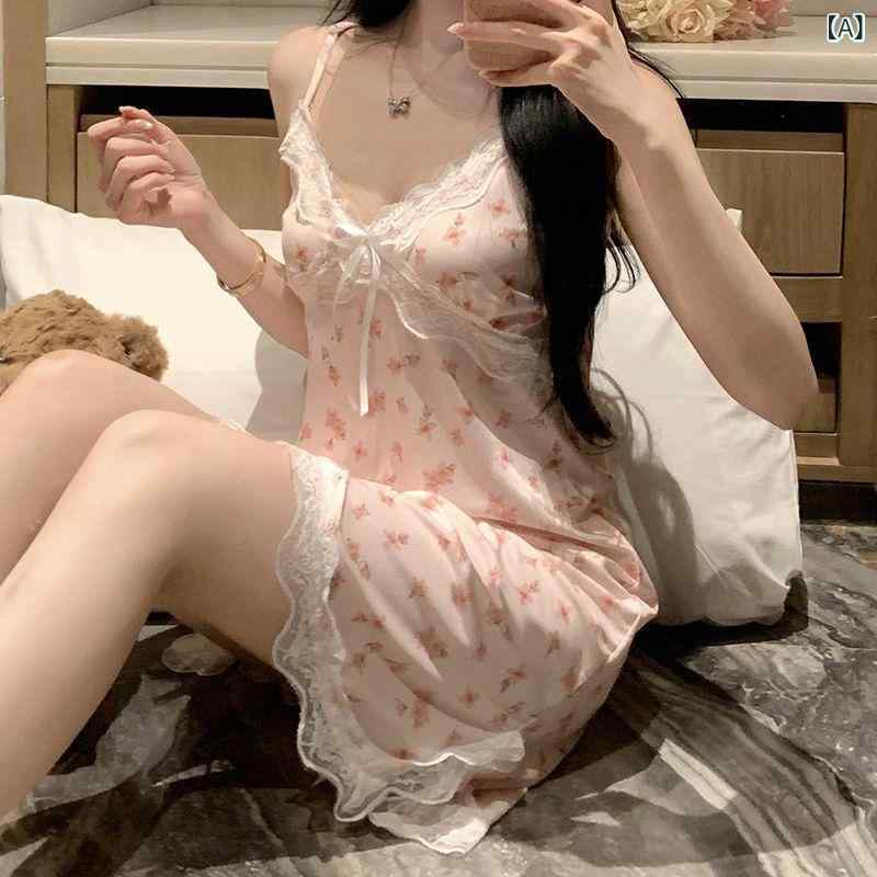 "シルク風 パジャマ つるつる ルームウェア ナイトウェア レディース " &ampquotシルク風 パジャマ つるつる ルームウェア ナイトウェア レディース &ampquot パジャマ フェミニン 2025 夏 レース 冷感 サスペンダー スイート ミニ ス