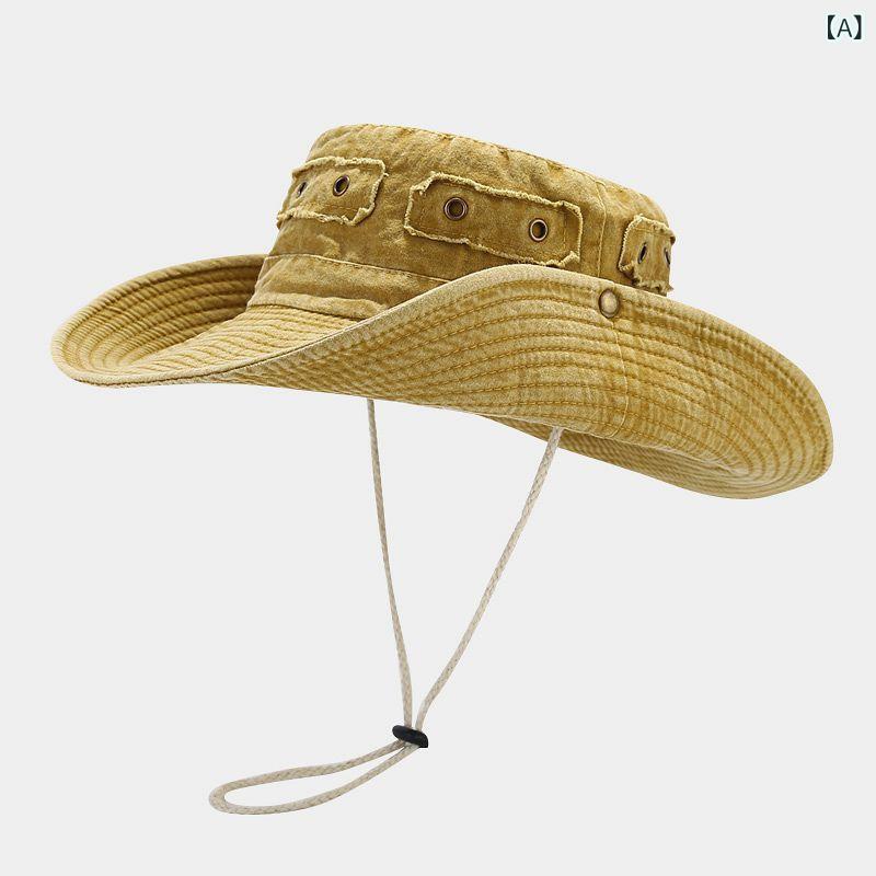 スカーフ付き帽子 レディース おしゃれ 帽子 日よけ対策 帽子 スカーフ付き帽子 レディース おしゃれ 帽子 日よけ対策 帽子 新型は 古風 レトロ 西部の カウボーイの 帽子の 大きい 軒の 夏の 屋外の 日焼け防止の 釣りの 登山の 日よけの 漁師のx2