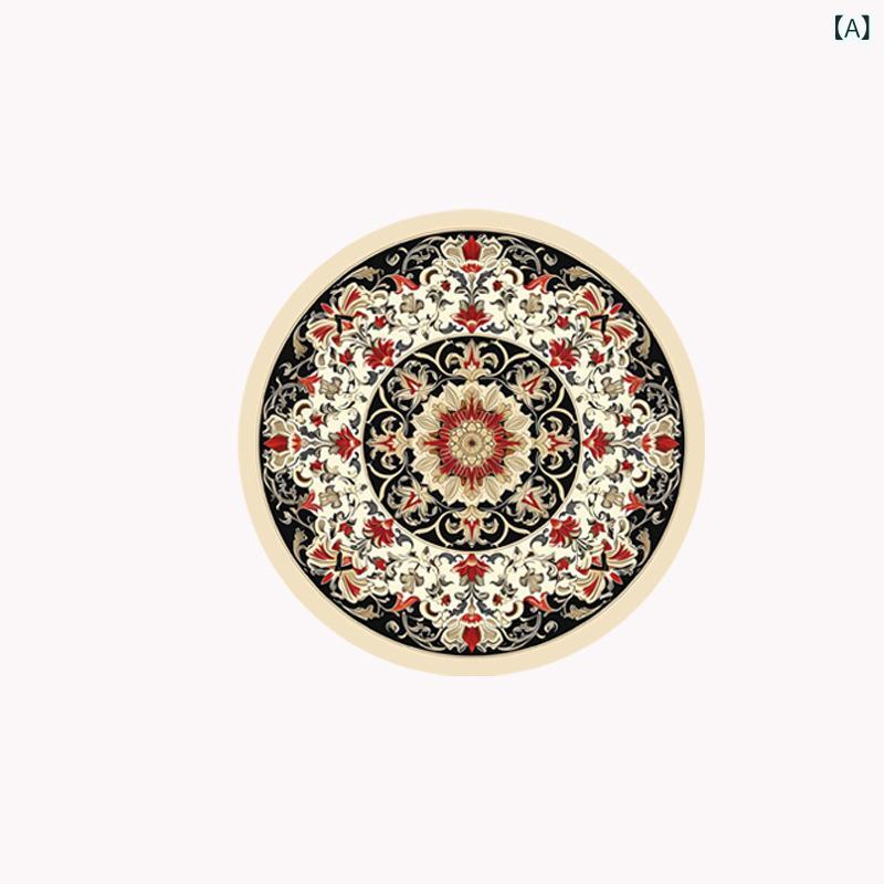 コースター 北欧 おしゃれ テーブルウェア キッチン雑貨 木製 布 PVC 宮殿 レトロ コースター プレースマット ラウンド キッチン 防水 ダイニング テーブル 耐摩耗 滑りにくい ゴム