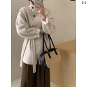 ショート丈 パーカー 羽織り用 アウター 春アウター ショート丈 パーカー 羽織り用 アウター 春アウター 2024 新型 ヘボン 風 両面 ウール コート 女...