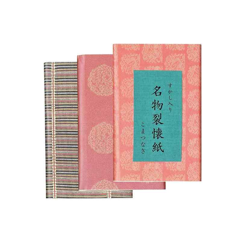 こころ懐紙本舗(Kokorokaishihompo) 懐紙 白 女性用サイズ:14.5x17.5cm(1枚) 名物裂懐紙 こまつなぎ 3帖入