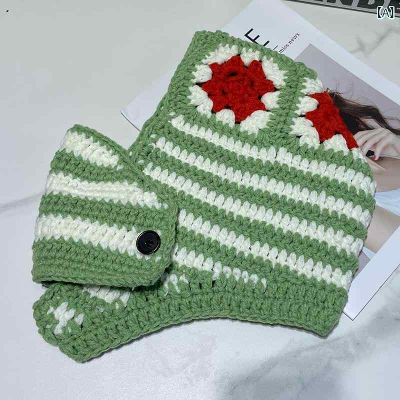 ターバン 帽子 スカーフ レディース おしゃれ ヘアアクセ の かぎ 針の 花の 帽子の レディース ネットの 赤い同 型の 帽子の マフラーの マスクの 一体...