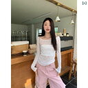 "セットアップ 水着 上下セット ラッシュガード 日焼け対策 レディース " &quotセットアップ 水着 上下セット ラッシュガード 日焼け対策 レディース &quot 【 竹 糸】 アメリカン ホット ガール ワンショルダー 長袖 ブラウス 日焼