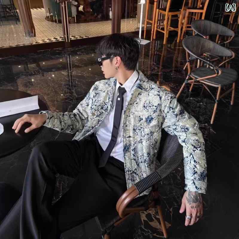 楽天新風堂春秋 アウター 薄手 メンズジャケット ライトジャケット 春秋 アウター 薄手 メンズジャケット ライトジャケット 2025 潮 牌 ファッション新 商品 肩 掛け ジャケットが ゆったりしています。