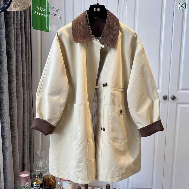 ショート丈 パーカー 羽織り用 アウター 春アウター ショート丈 パーカー 羽織り用 アウター 春アウター 英 倫 風は 色に ぶつかって 襟の 中の 長い レ...