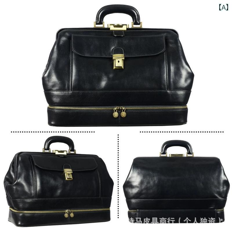 A4対応 通勤バッグ 自立型 トートバッグ 高機能 メンズバッグ A4対応 通勤バッグ 自立型 トートバッグ 高機能 メンズバッグ 欧米の 新型 男性 革大容量...