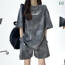 レディース 上下セットあり ルームウェア 部屋着 スポーツ Tシャツ ショートパンツ 綿 カジュアル パーカートレーナー スウェット 運動着 リラックス かわい...